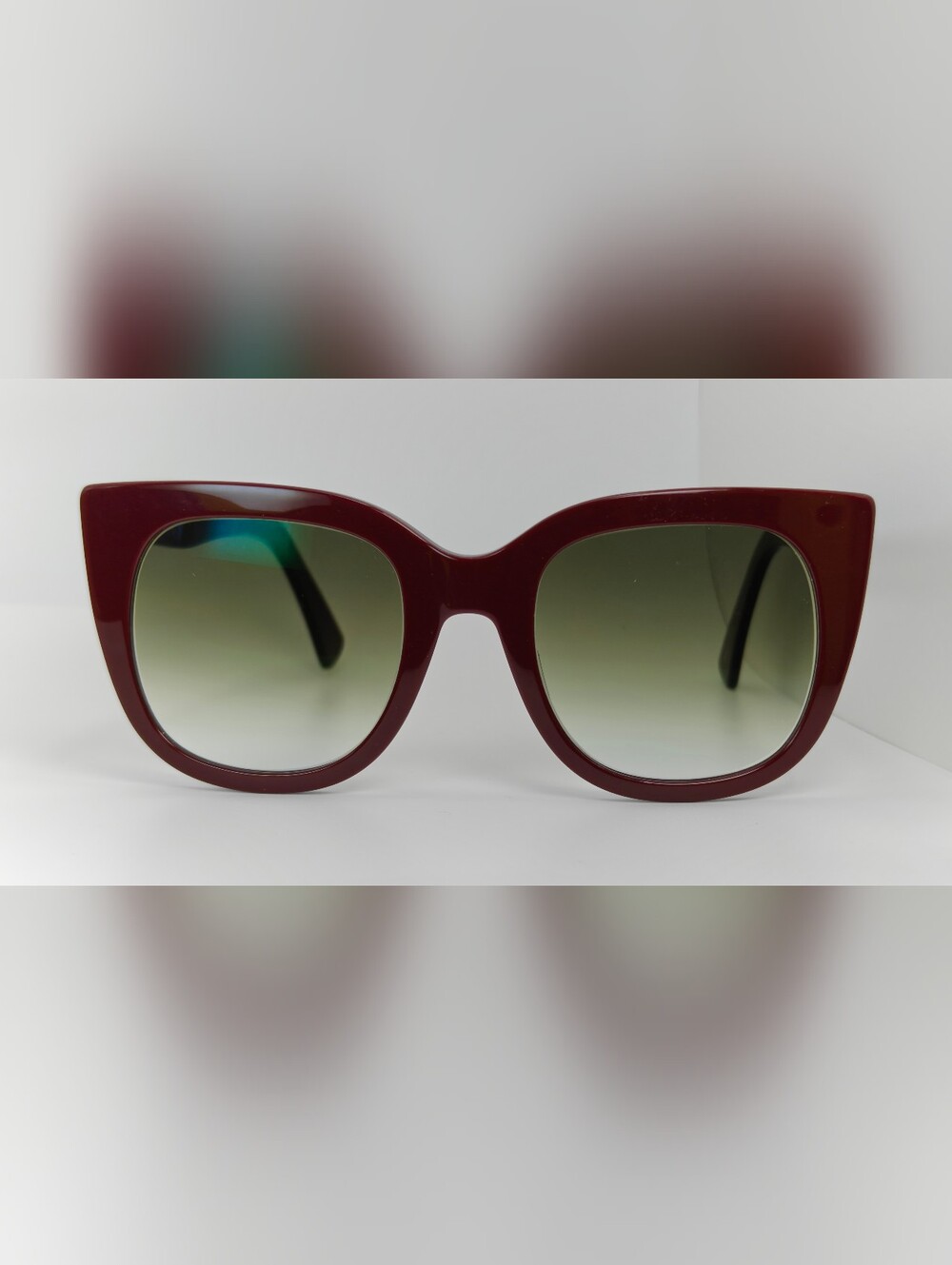 Unique. Women’s Burgundy Cat-Eye Glasses Fashion Accessory
